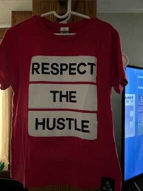 Kids Red Graphic Tee - Respect The Hustle